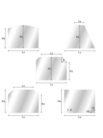 Verre vitrocéram. FORME SPECIALE