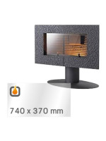 Vetro ceramico per stufa INVICTA AKAN - 740x370 mm