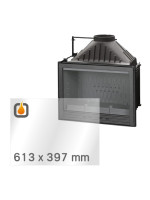 Vetro ceramico di ricambio per INVICTA FOCOLARE 700 COMPACT