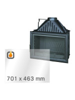 Vitre pour INVICTA FOYER 800 GRANDE VISION