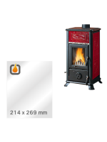 Vetro ceramico di ricambio per stufa La Nordica Dorella L8, L10 e L12