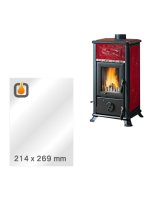 Vetro ceramico di ricambio per stufa LA NORDICA DORELLA L8, L10 e L12